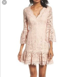 ELIZA J | Blush Lace Dress | Size 2